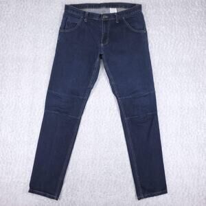 Dearborn Commuter Cycling Jeans Men's 34 Blue Darted Knee Tapered USA Made Rare